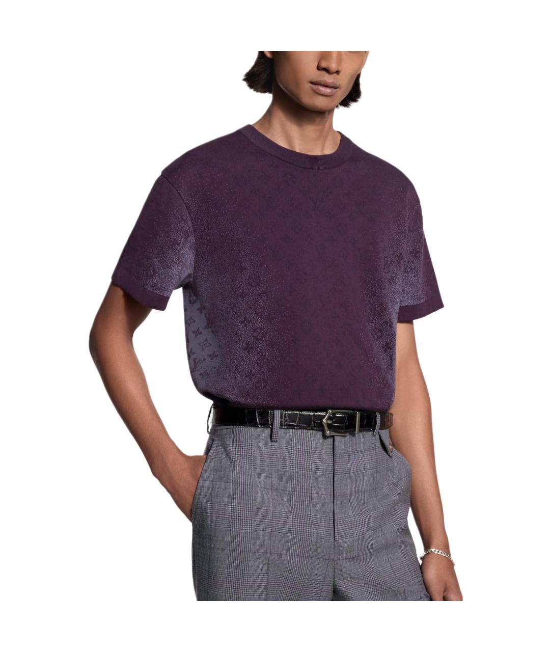 LOUIS VUITTON Фиолетовая футболка, фото 2