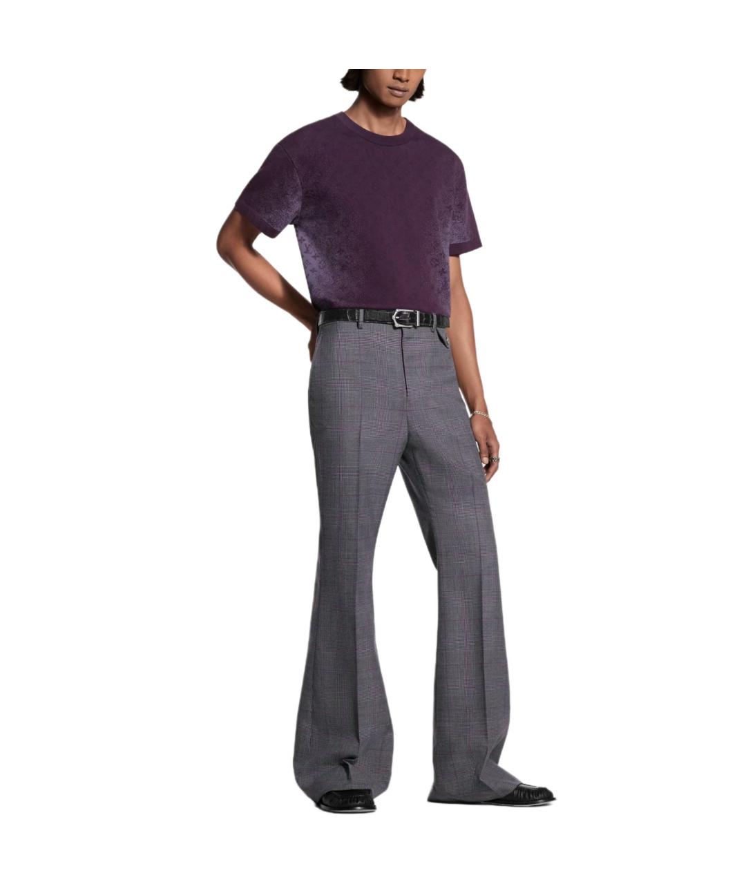 LOUIS VUITTON Фиолетовая футболка, фото 3