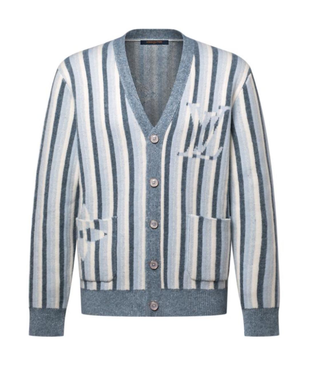 LOUIS VUITTON Голубой джемпер / свитер, фото 1