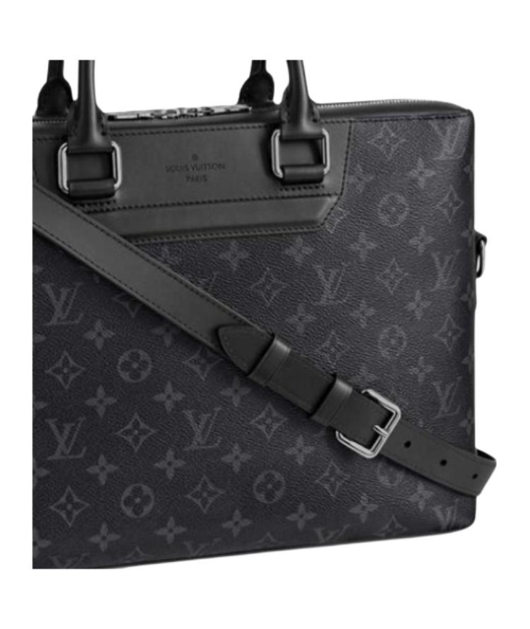 LOUIS VUITTON Черный портфель, фото 2