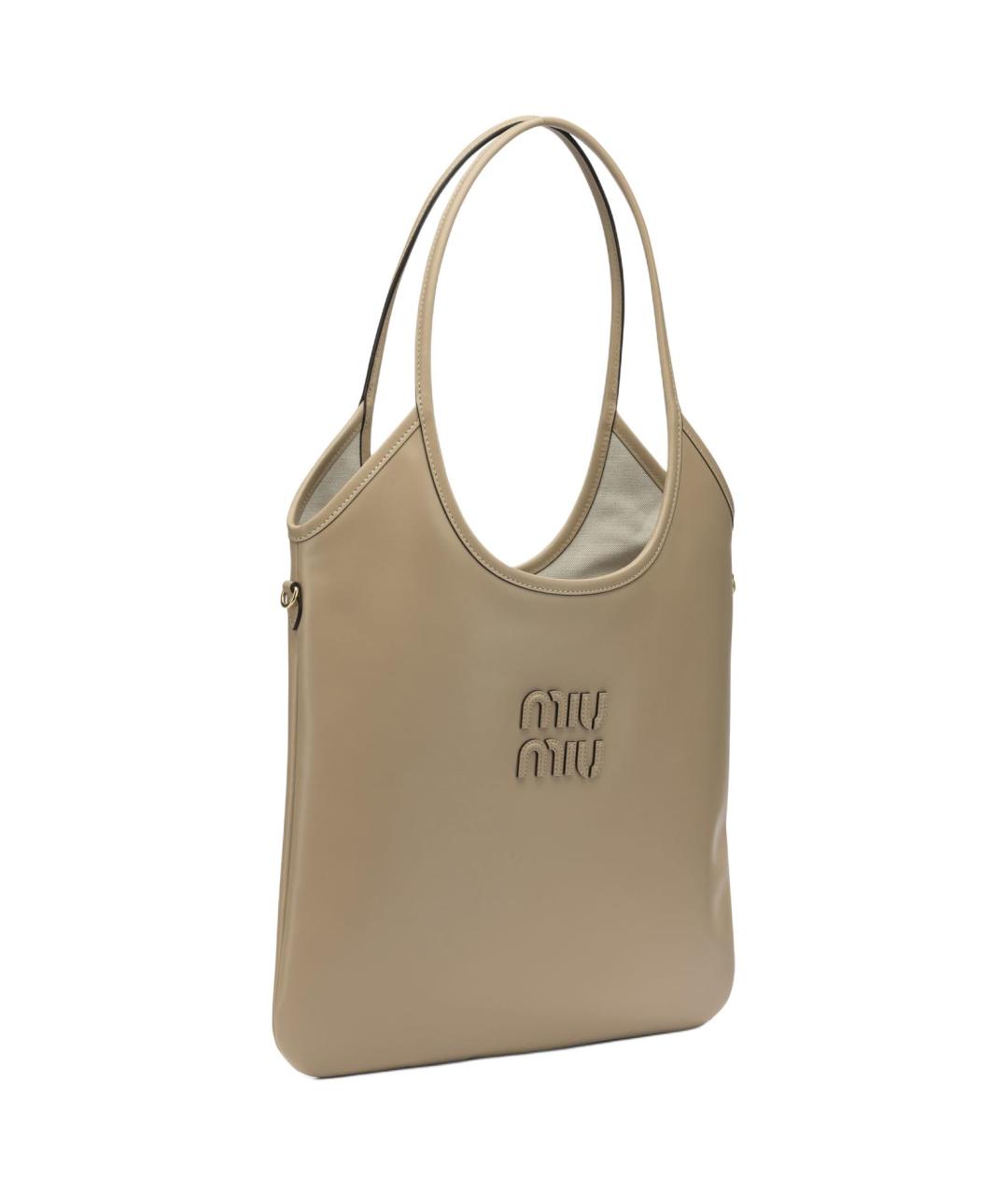 MIU MIU Бежевая сумка через плечо, фото 2