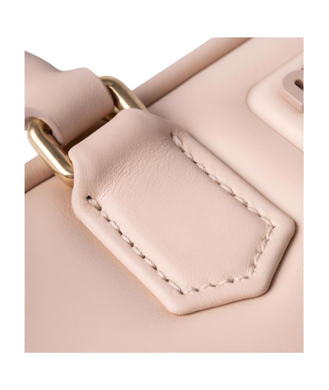 MIU MIU Розовая кожаная сумка через плечо, фото 4