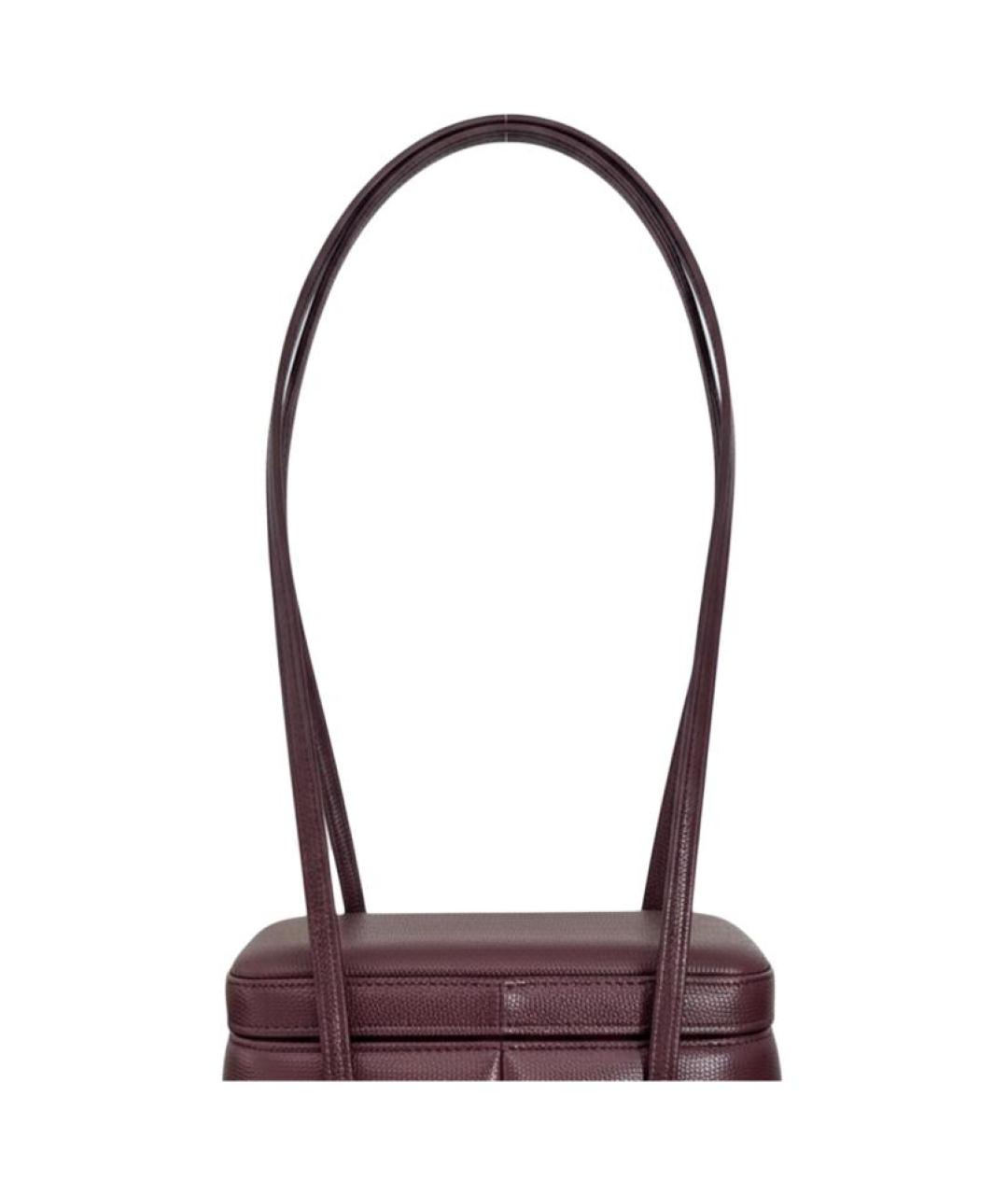 CHANEL Бордовая кожаная сумка через плечо, фото 4