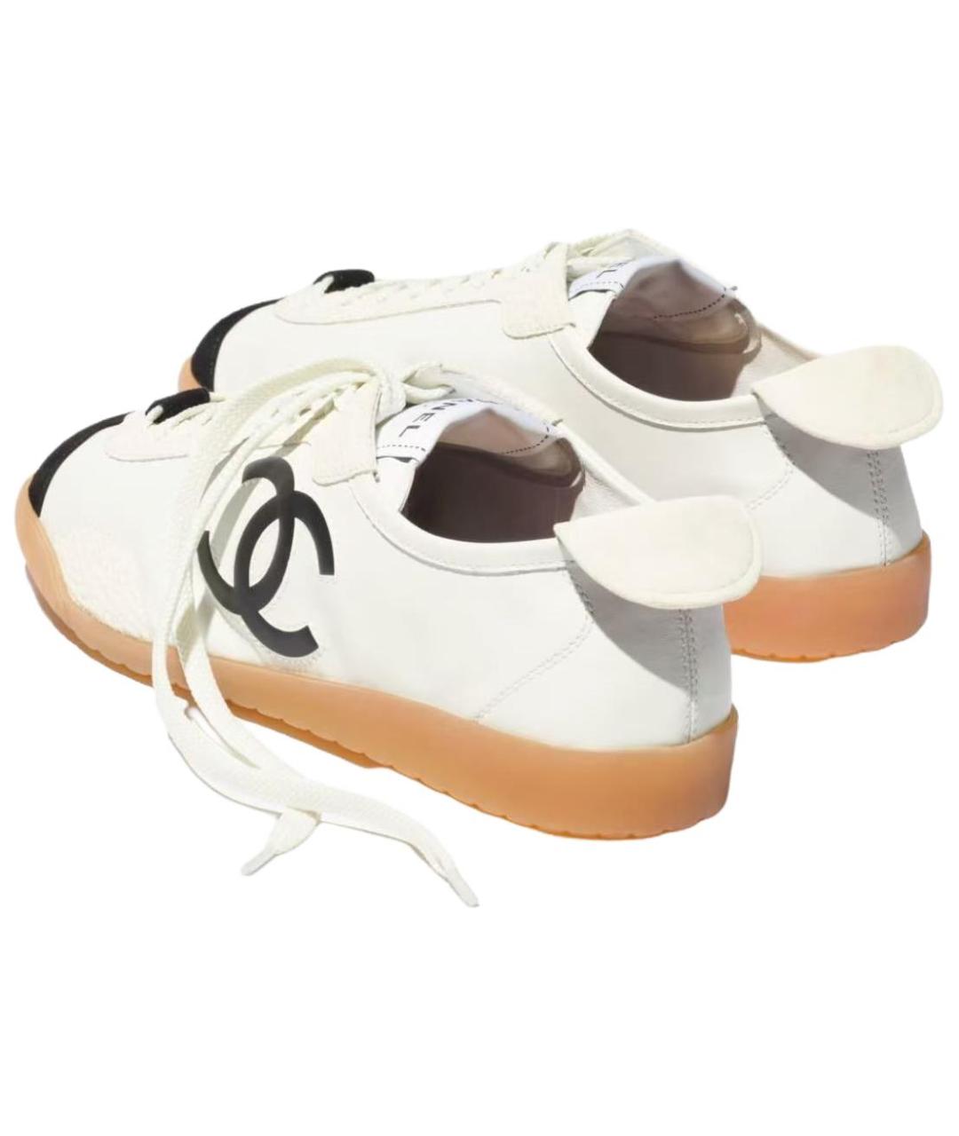 CHANEL Мульти кожаные низкие кроссовки / кеды, фото 4