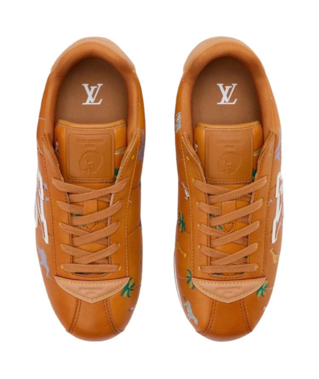LOUIS VUITTON Коричневые низкие кроссовки / кеды, фото 4