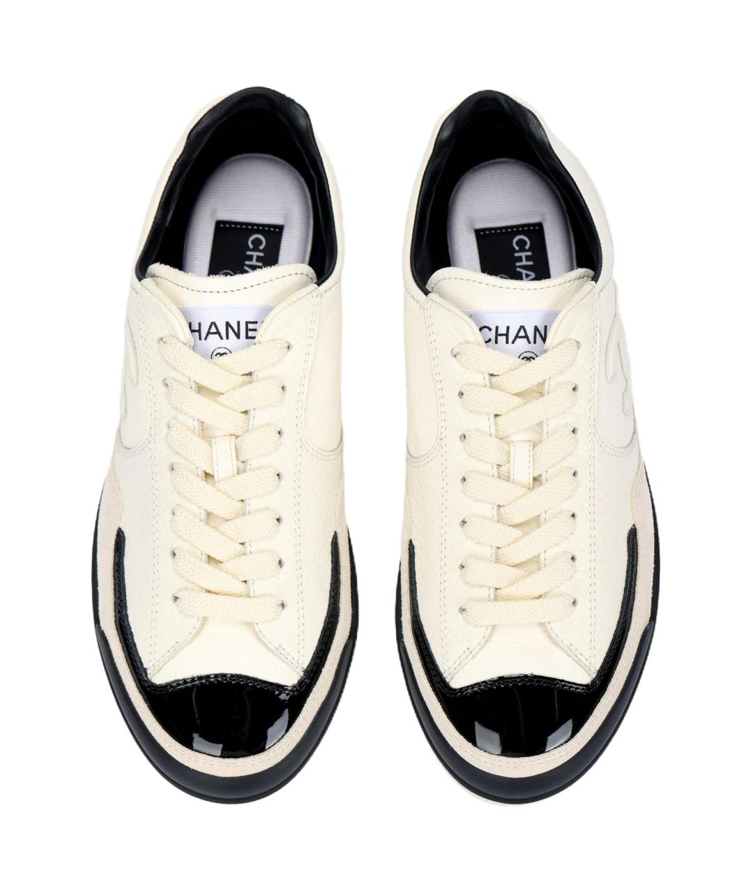 CHANEL Мульти кожаные низкие кроссовки / кеды, фото 3