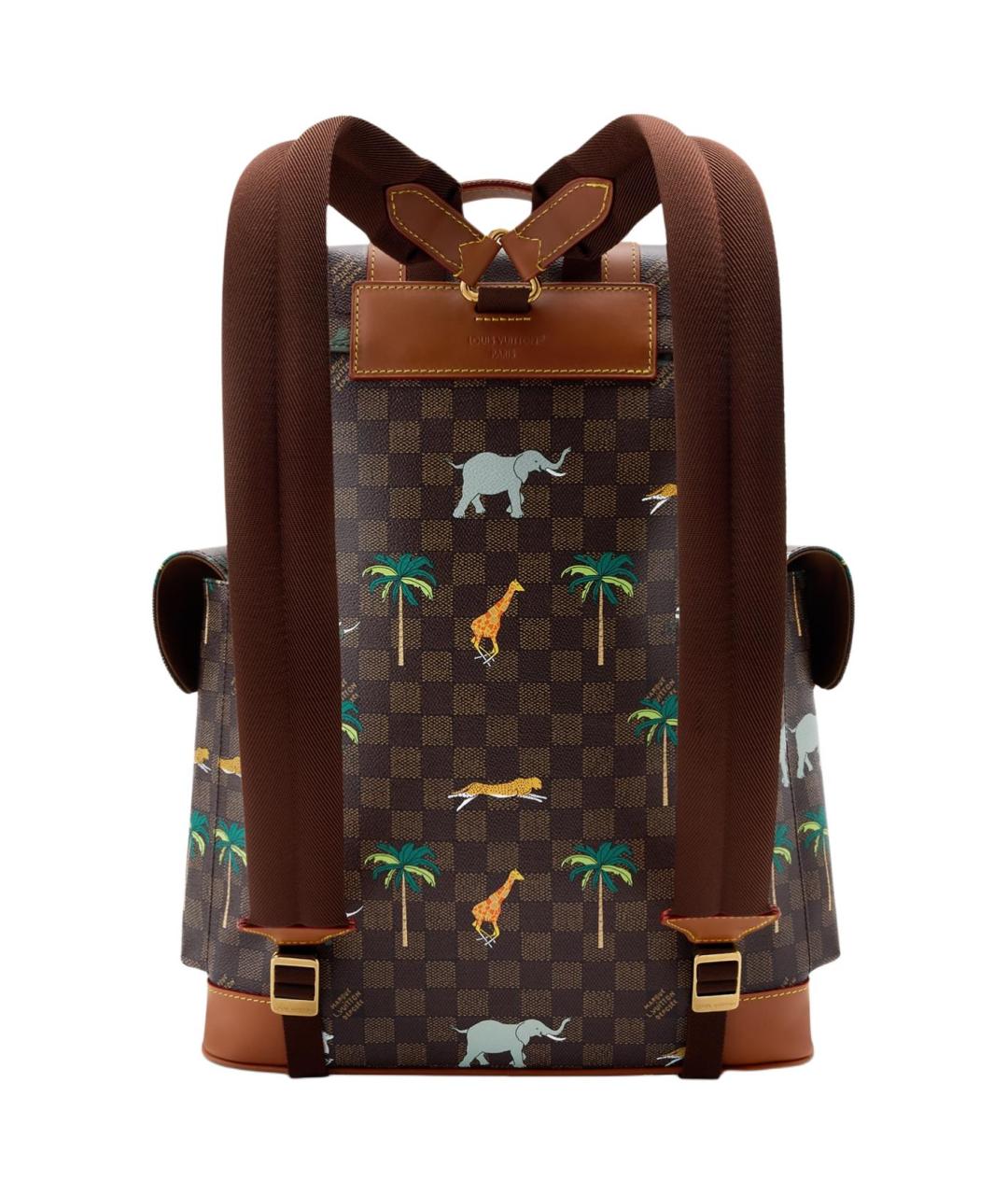 LOUIS VUITTON Коричневый рюкзак, фото 3