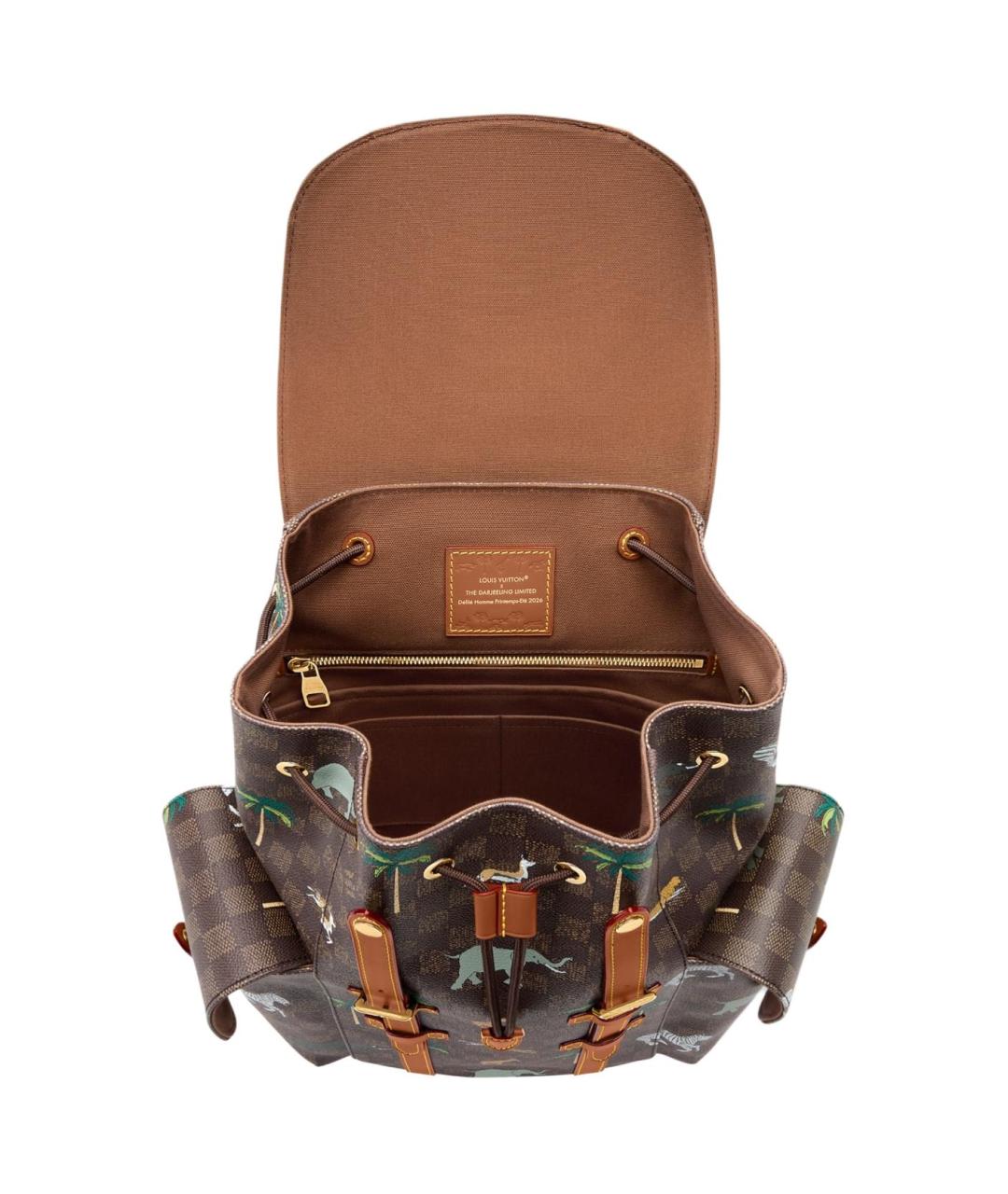 LOUIS VUITTON Коричневый рюкзак, фото 4