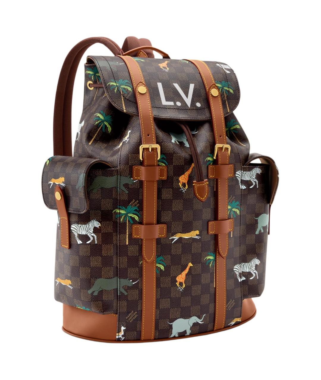 LOUIS VUITTON Коричневый рюкзак, фото 2