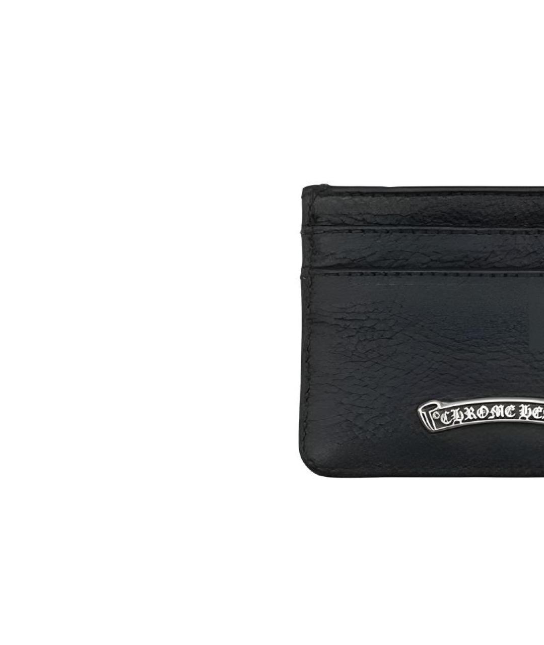 CHROME HEARTS Черный кожаный кардхолдер, фото 3