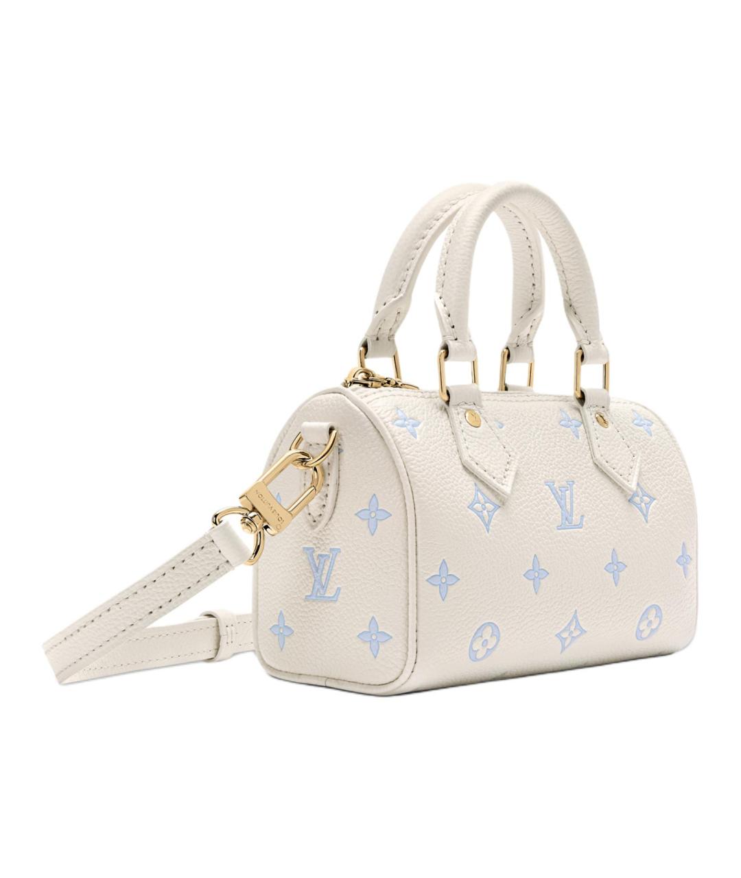 LOUIS VUITTON Белая кожаная сумка тоут, фото 2