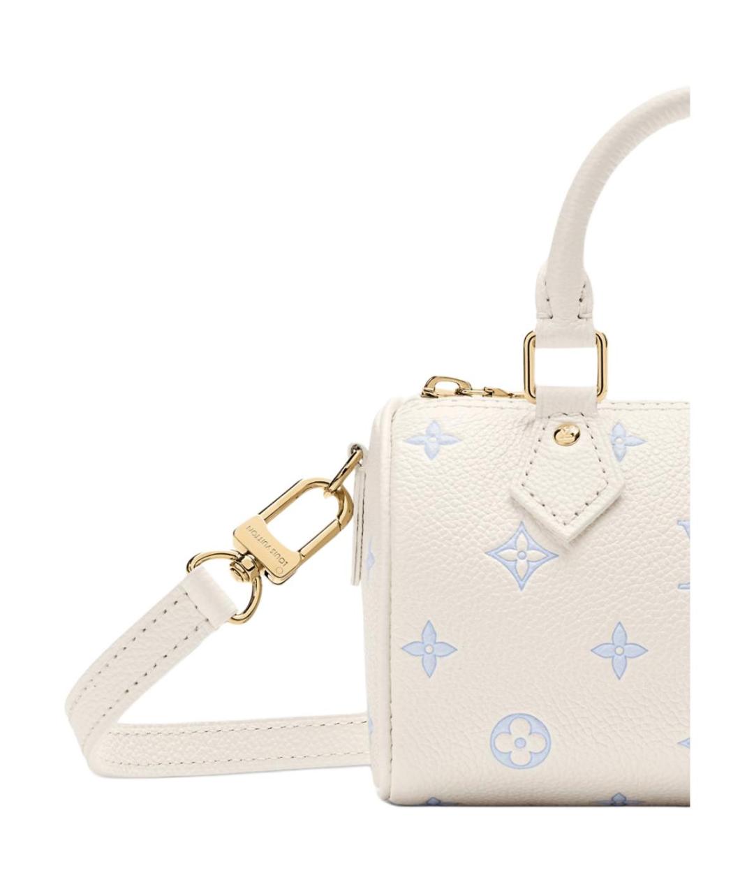 LOUIS VUITTON Белая кожаная сумка тоут, фото 4