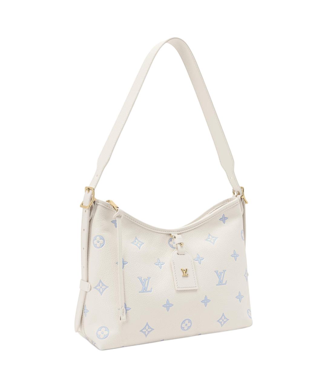 LOUIS VUITTON Белая кожаная сумка через плечо, фото 2