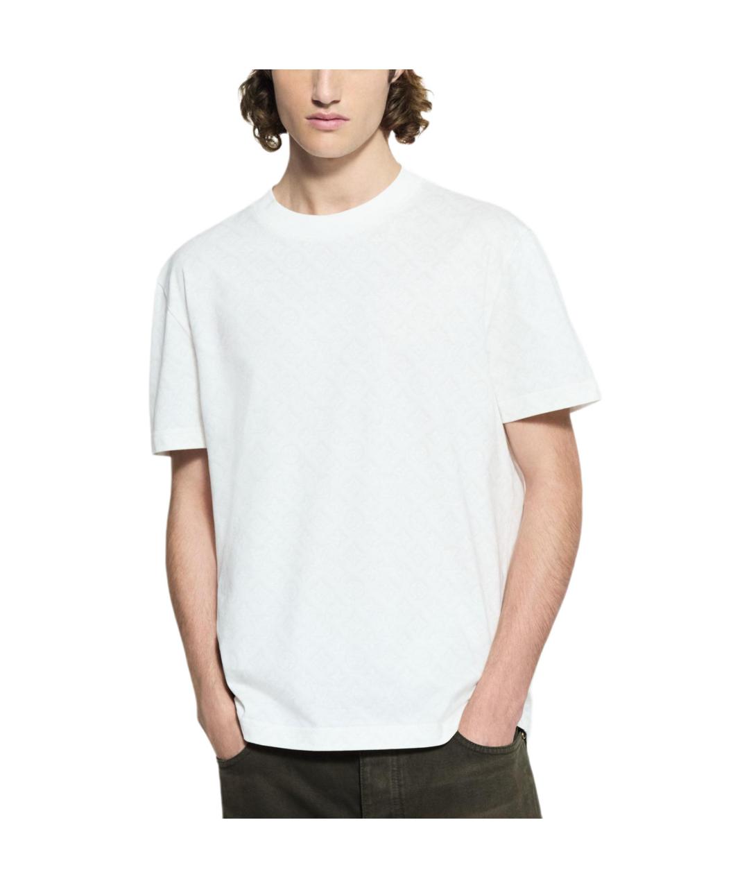 LOUIS VUITTON Белая хлопковая футболка, фото 2