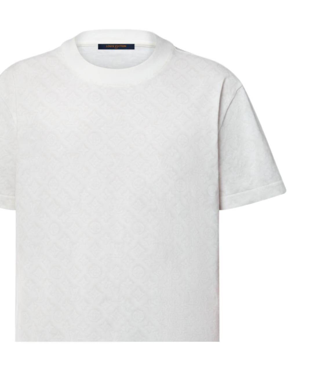 LOUIS VUITTON Белая хлопковая футболка, фото 5