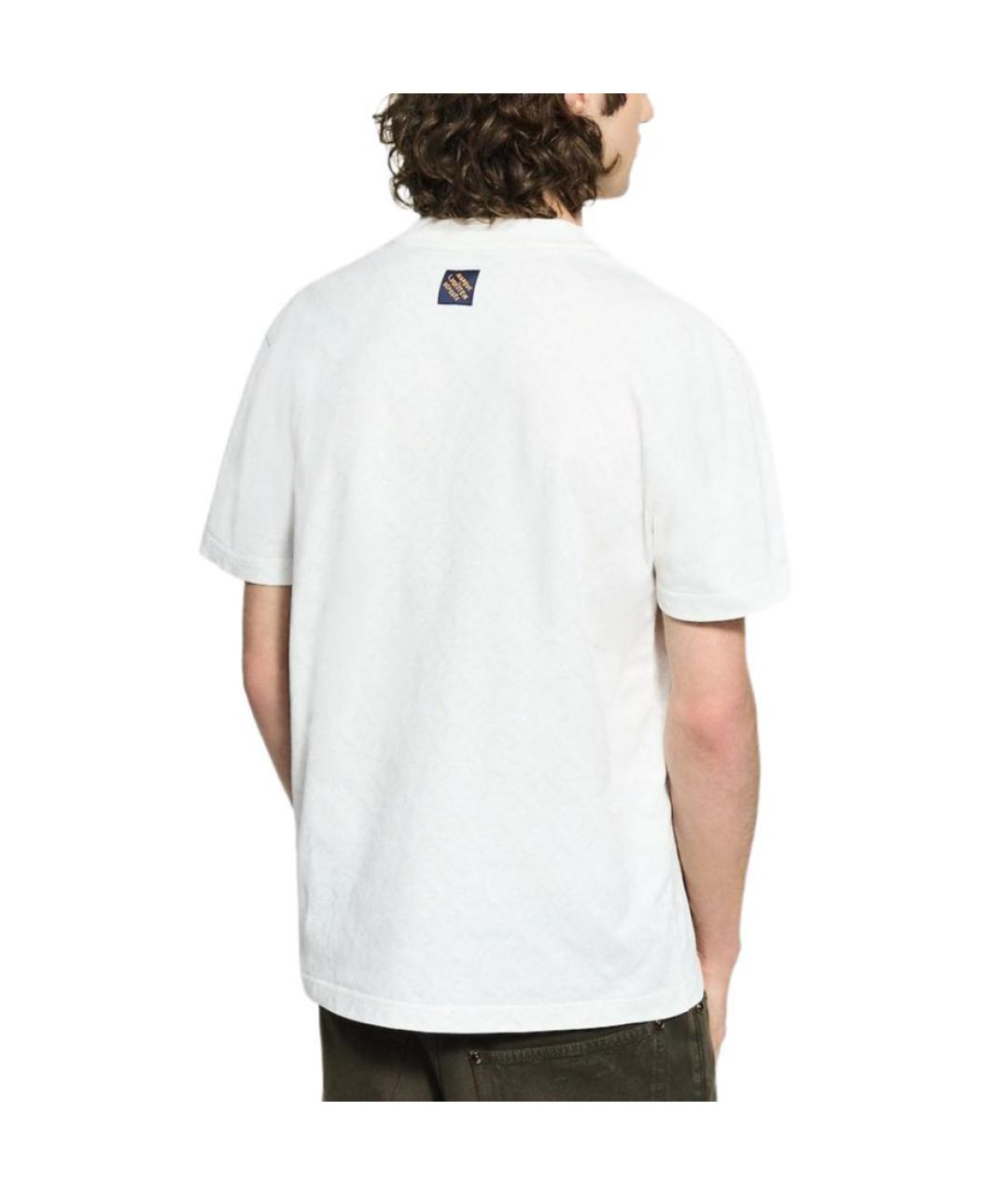 LOUIS VUITTON Белая хлопковая футболка, фото 3