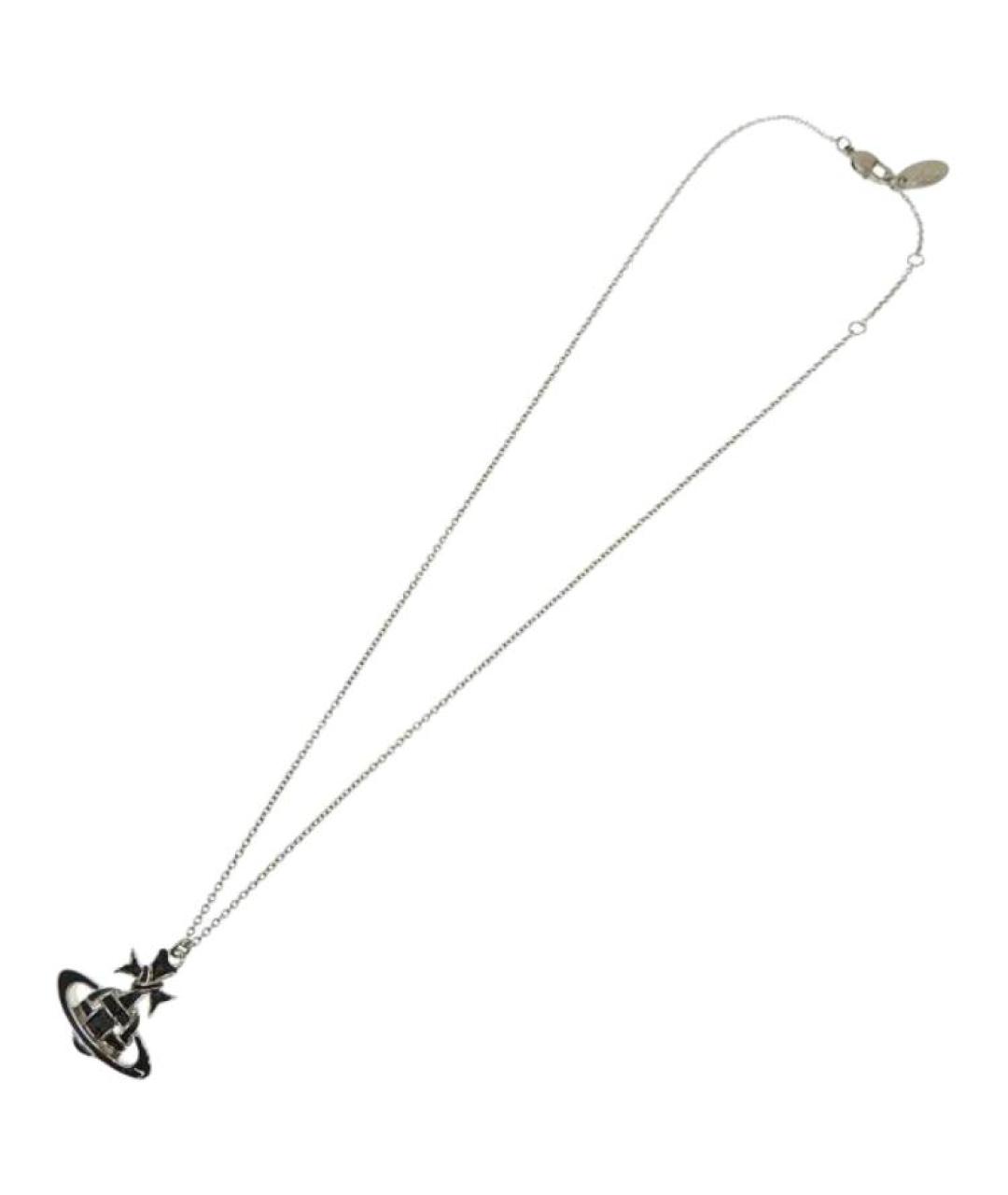 VIVIENNE WESTWOOD Черная латунная цепочка, фото 2