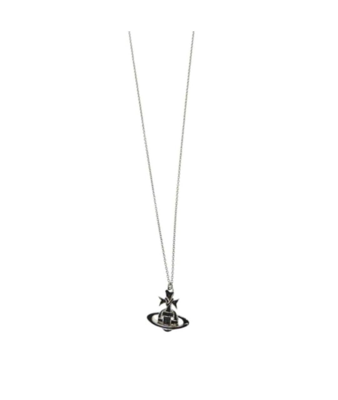 VIVIENNE WESTWOOD Черная латунная цепочка, фото 1