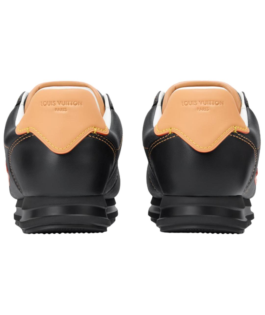 LOUIS VUITTON Черные кожаные низкие кроссовки / кеды, фото 5