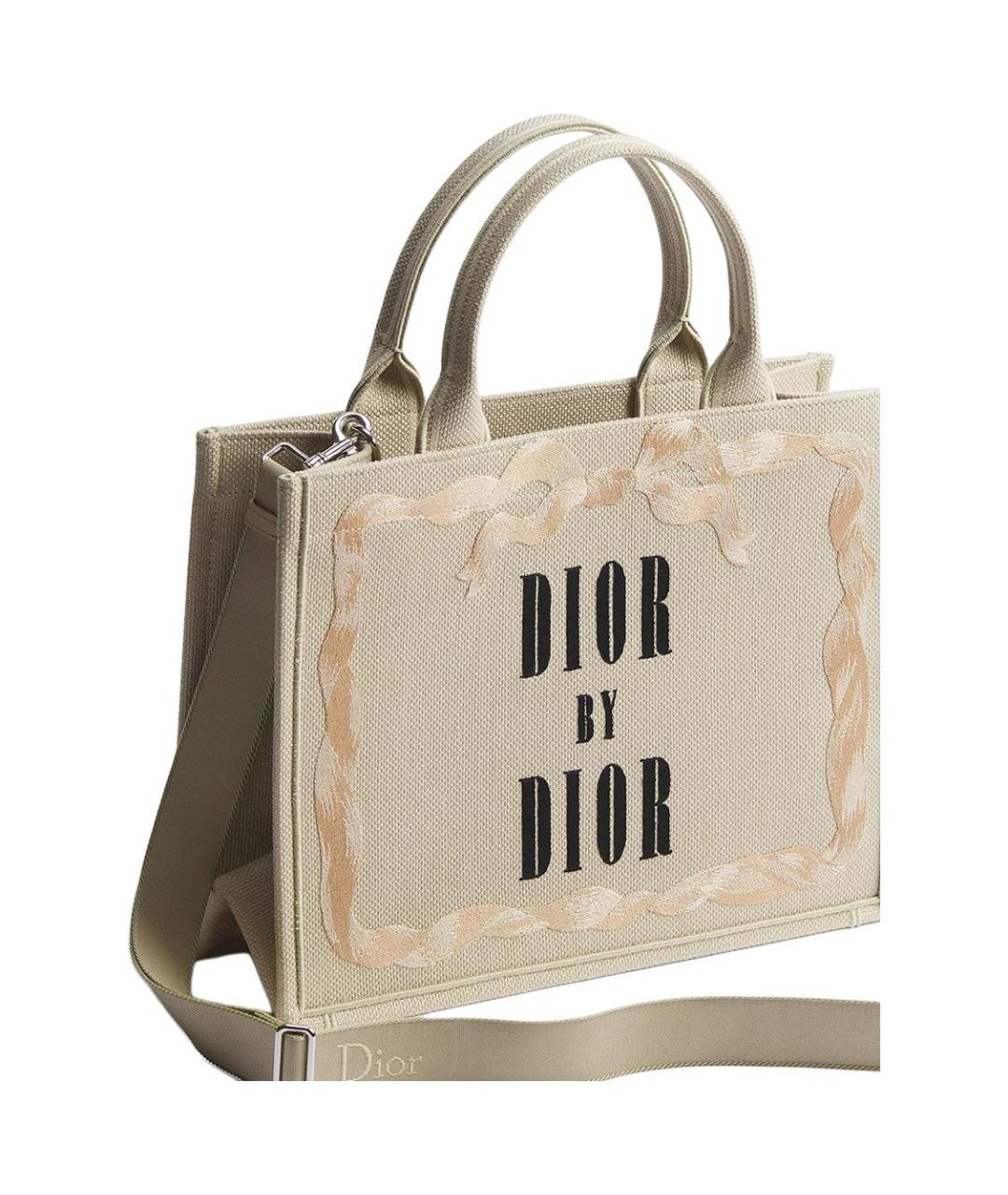 CHRISTIAN DIOR Бежевая сумка через плечо, фото 3