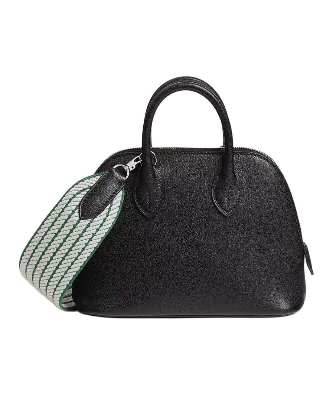 HERMES Черная кожаная сумка через плечо, фото 5