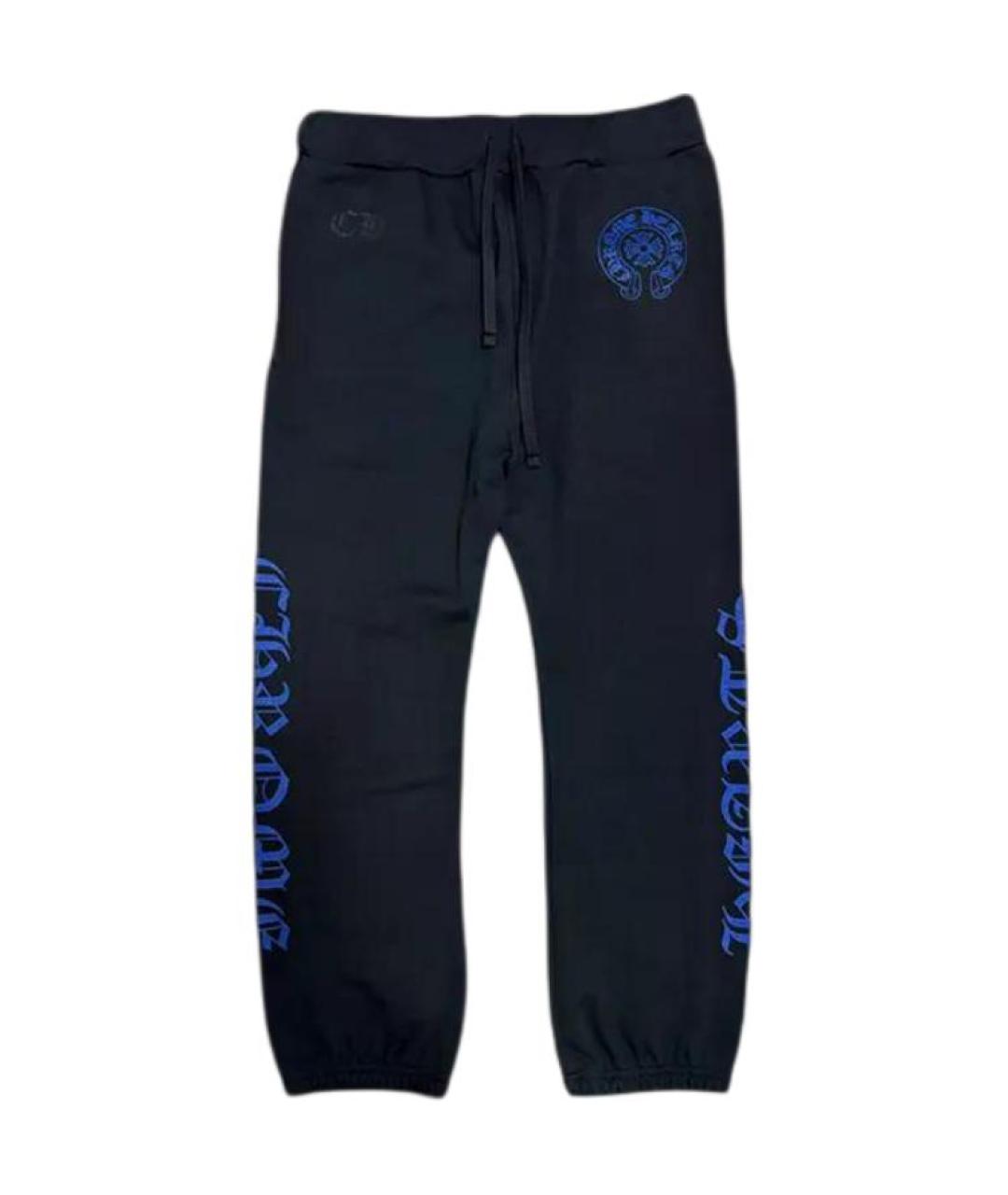 CHROME HEARTS Черные хлопковые повседневные брюки, фото 3