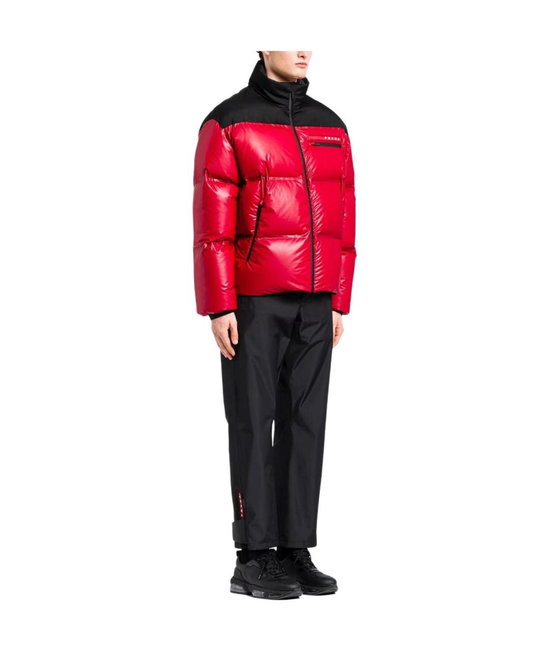 PRADA Красная полиамидовая куртка, фото 4