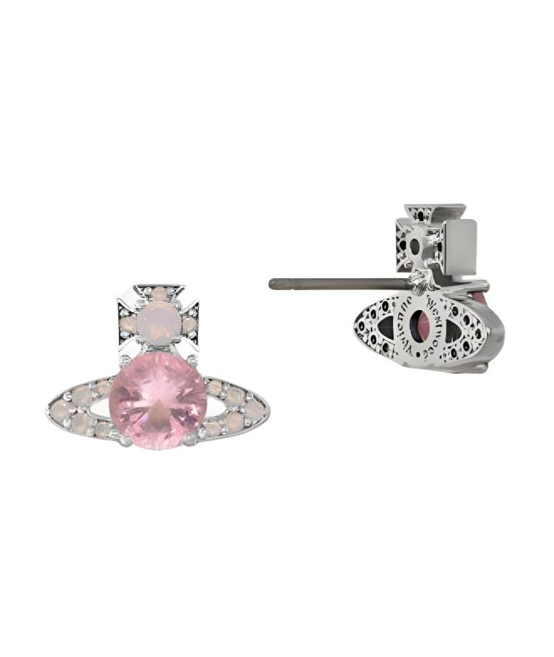 VIVIENNE WESTWOOD Розовые латунные серьги, фото 2