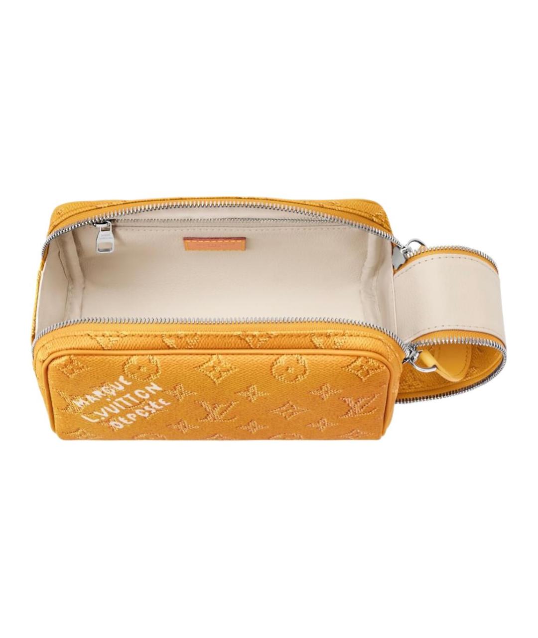 LOUIS VUITTON Желтая барсетка, фото 5