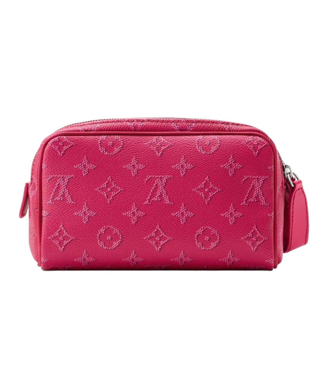 LOUIS VUITTON Розовая кожаная барсетка, фото 4