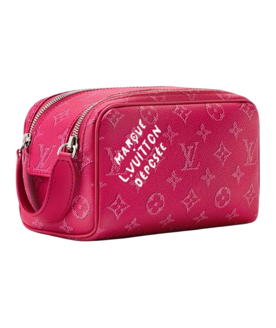 LOUIS VUITTON Розовая кожаная барсетка, фото 2