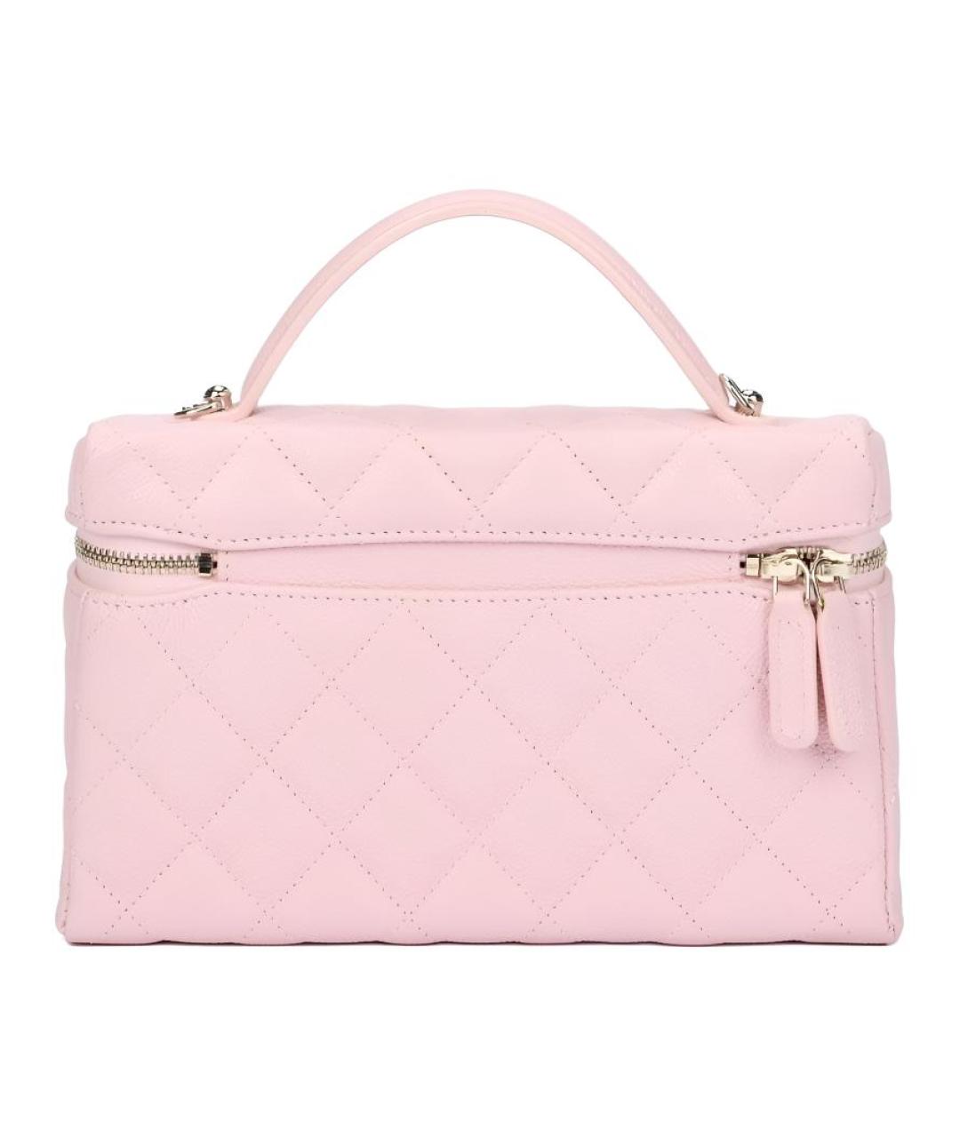 CHANEL Розовая кожаная сумка через плечо, фото 2