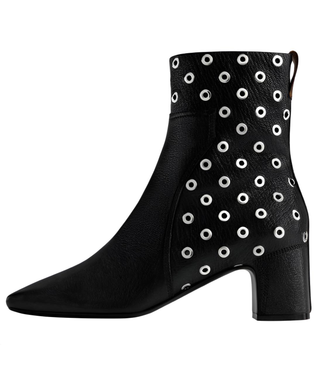 LOUIS VUITTON Черные кожаные сапоги, фото 2