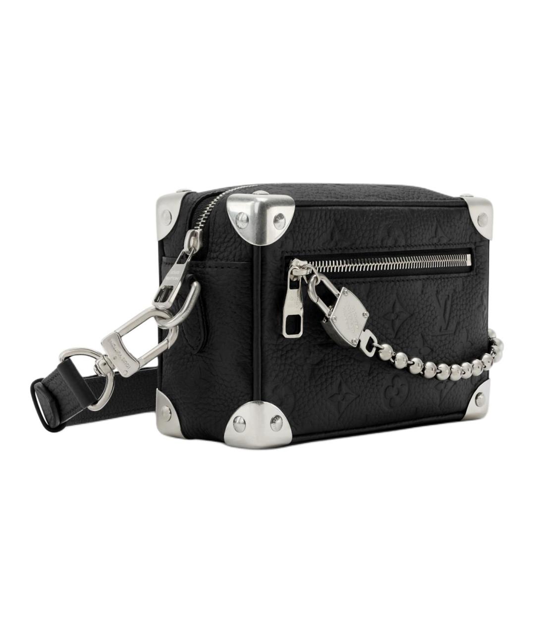 LOUIS VUITTON Черная кожаная сумка на плечо, фото 2