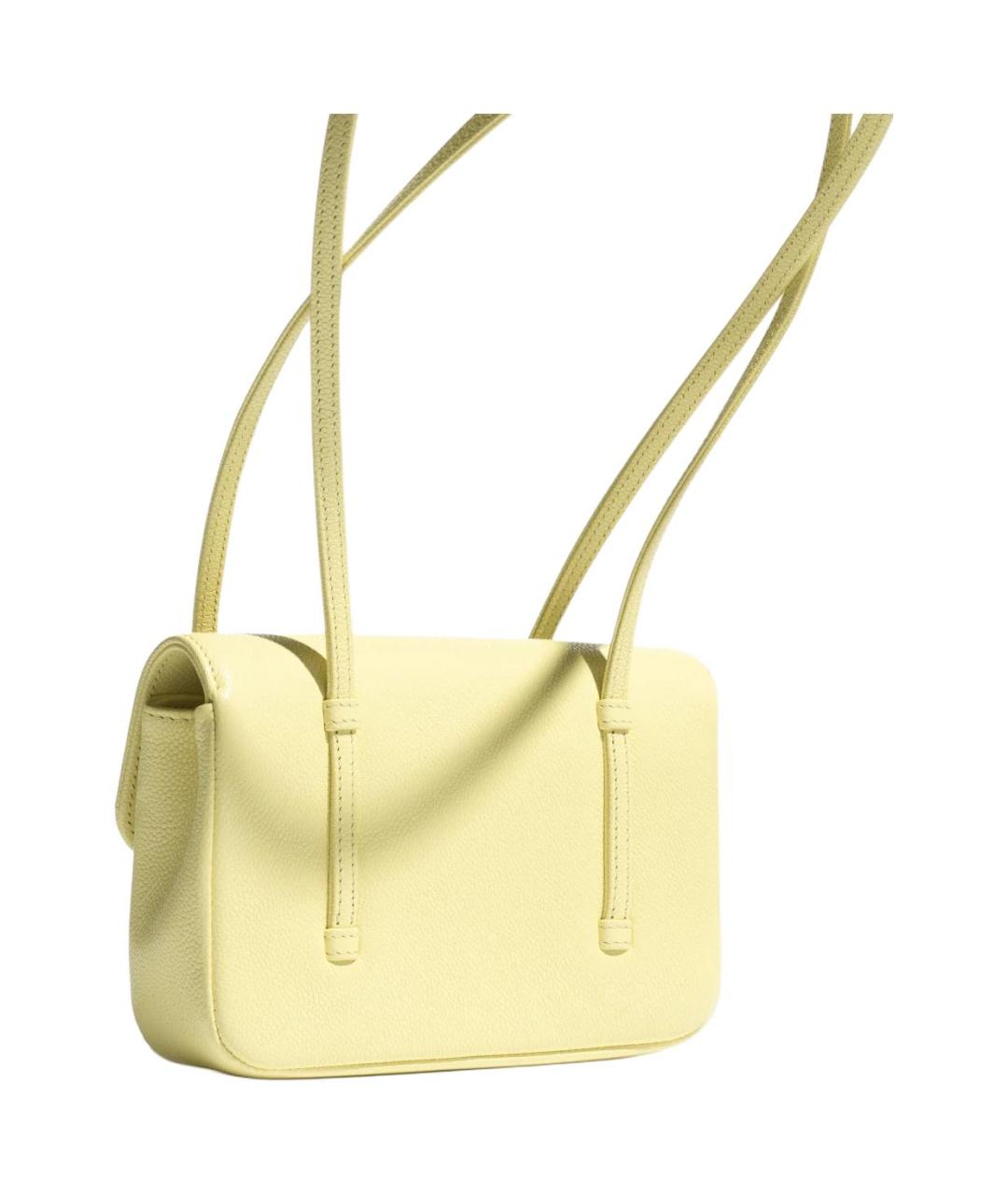 CHANEL Желтая кожаная сумка через плечо, фото 3