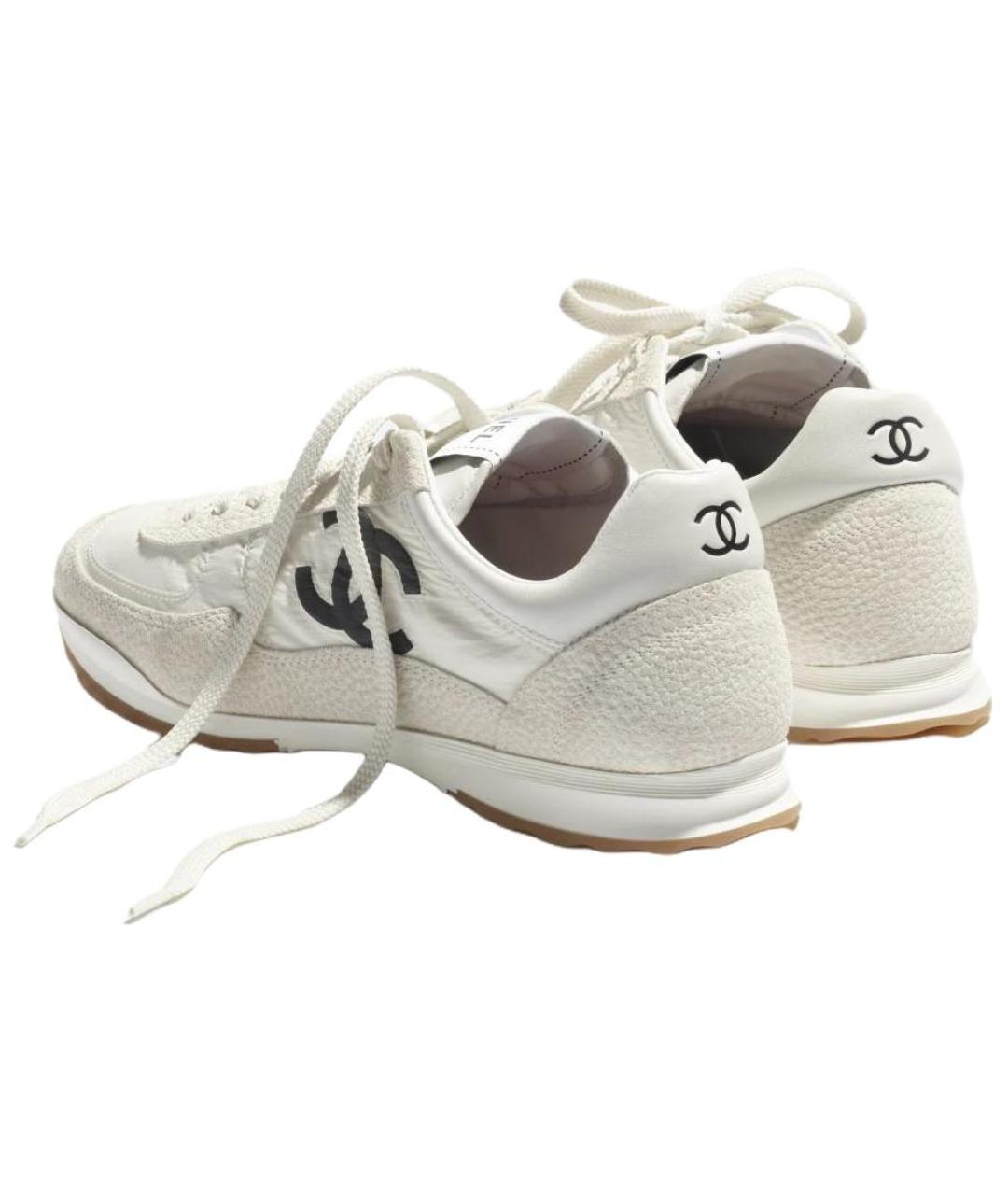 CHANEL Белые кроссовки, фото 4
