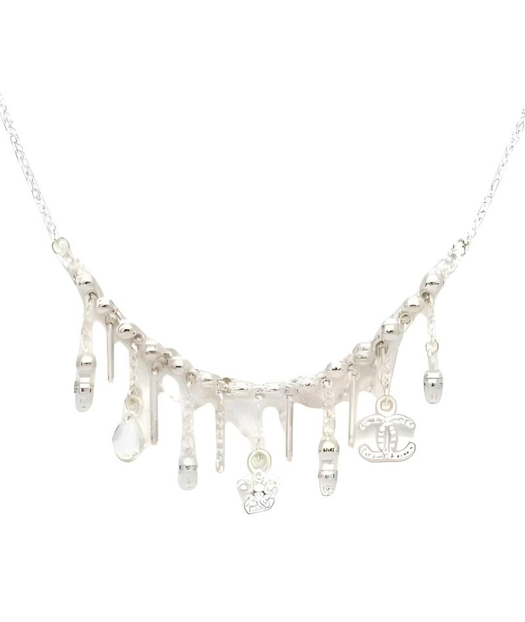 CHANEL Серебряное колье, фото 3