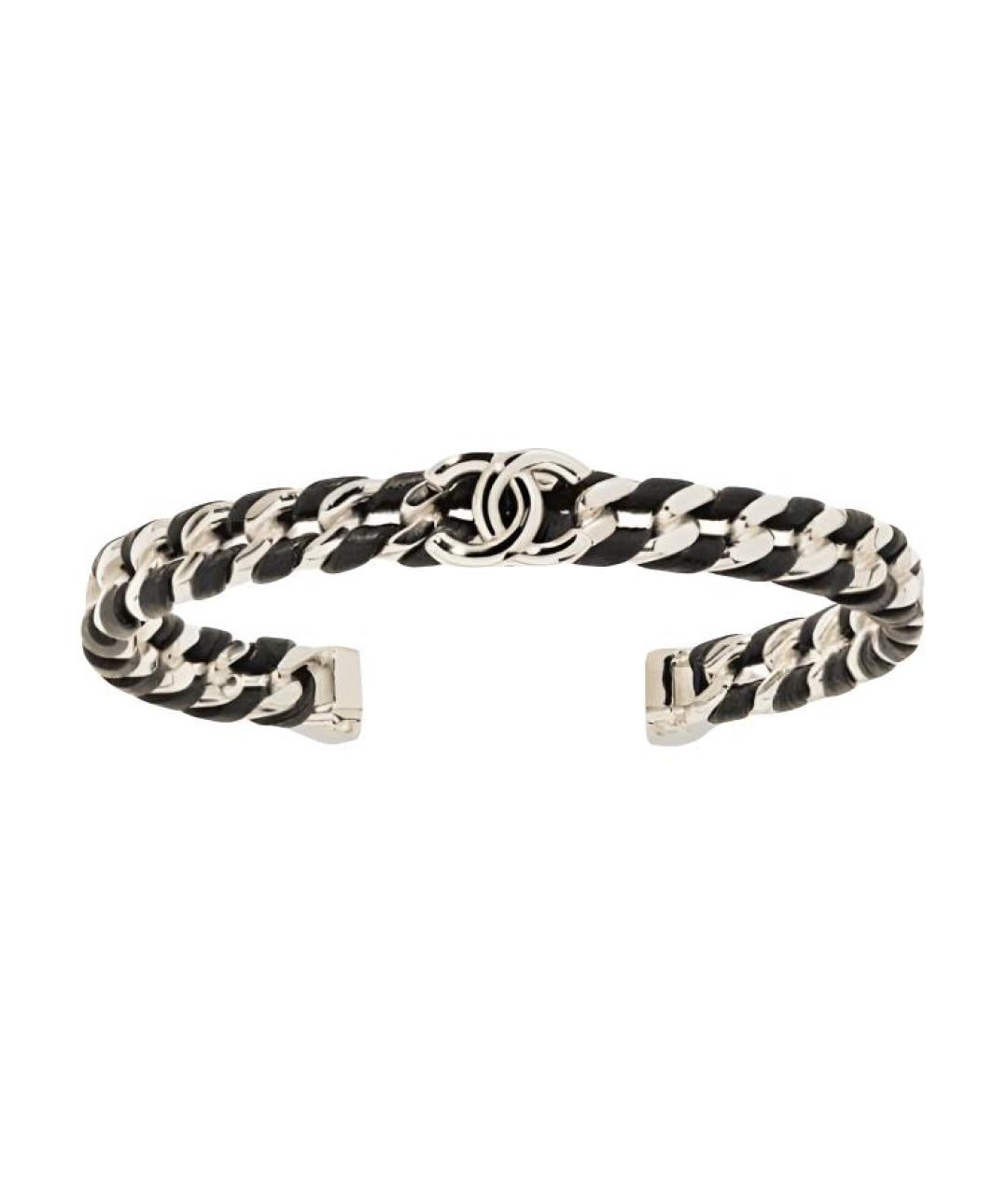 CHANEL Серебрянный металлический браслет, фото 1