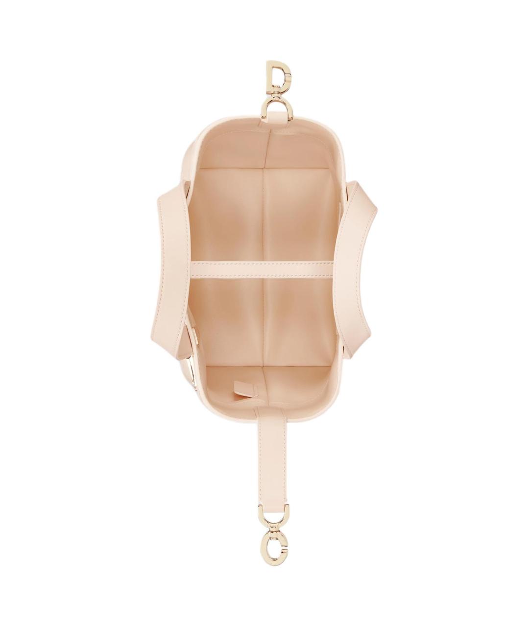 CHRISTIAN DIOR Розовая кожаная сумка через плечо, фото 3