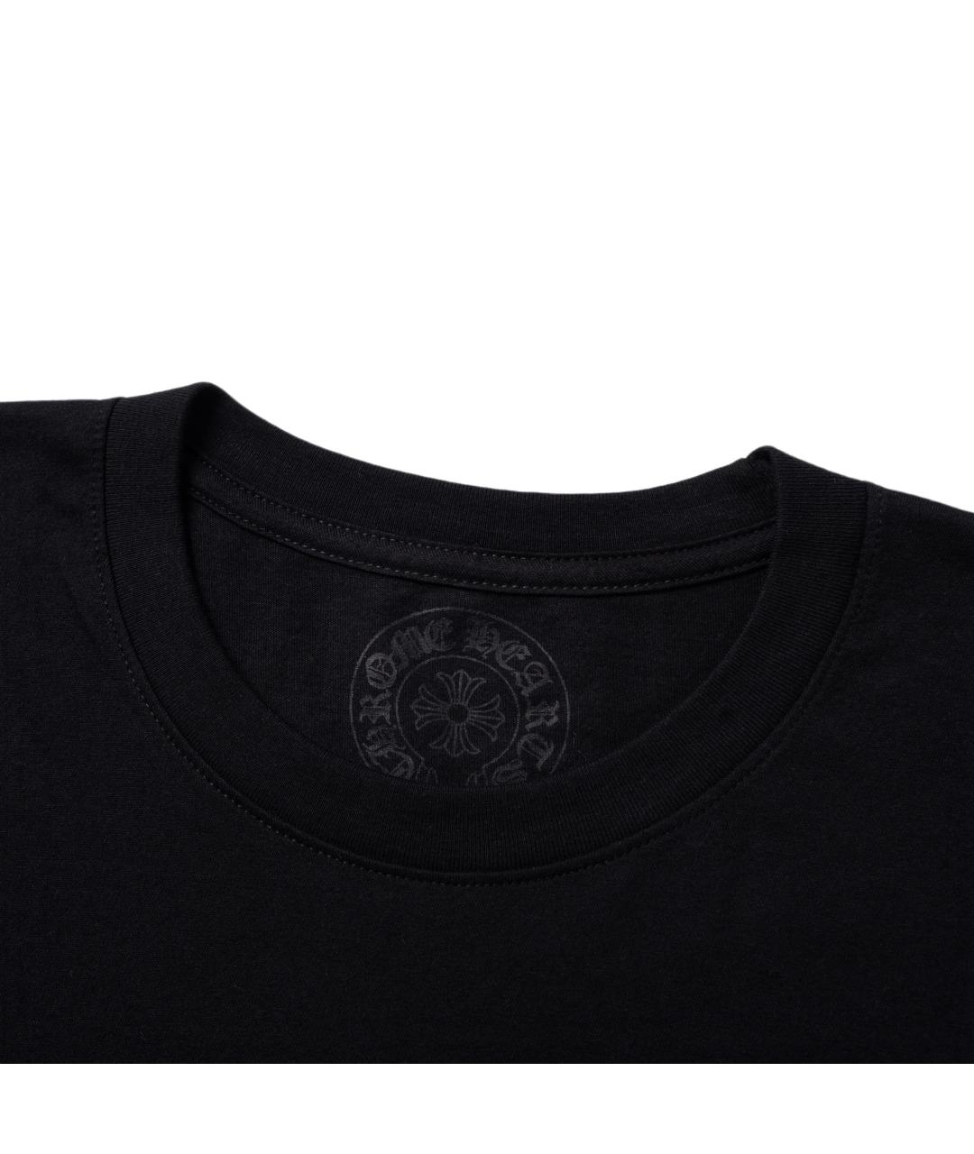 CHROME HEARTS Черная хлопковая футболка, фото 3