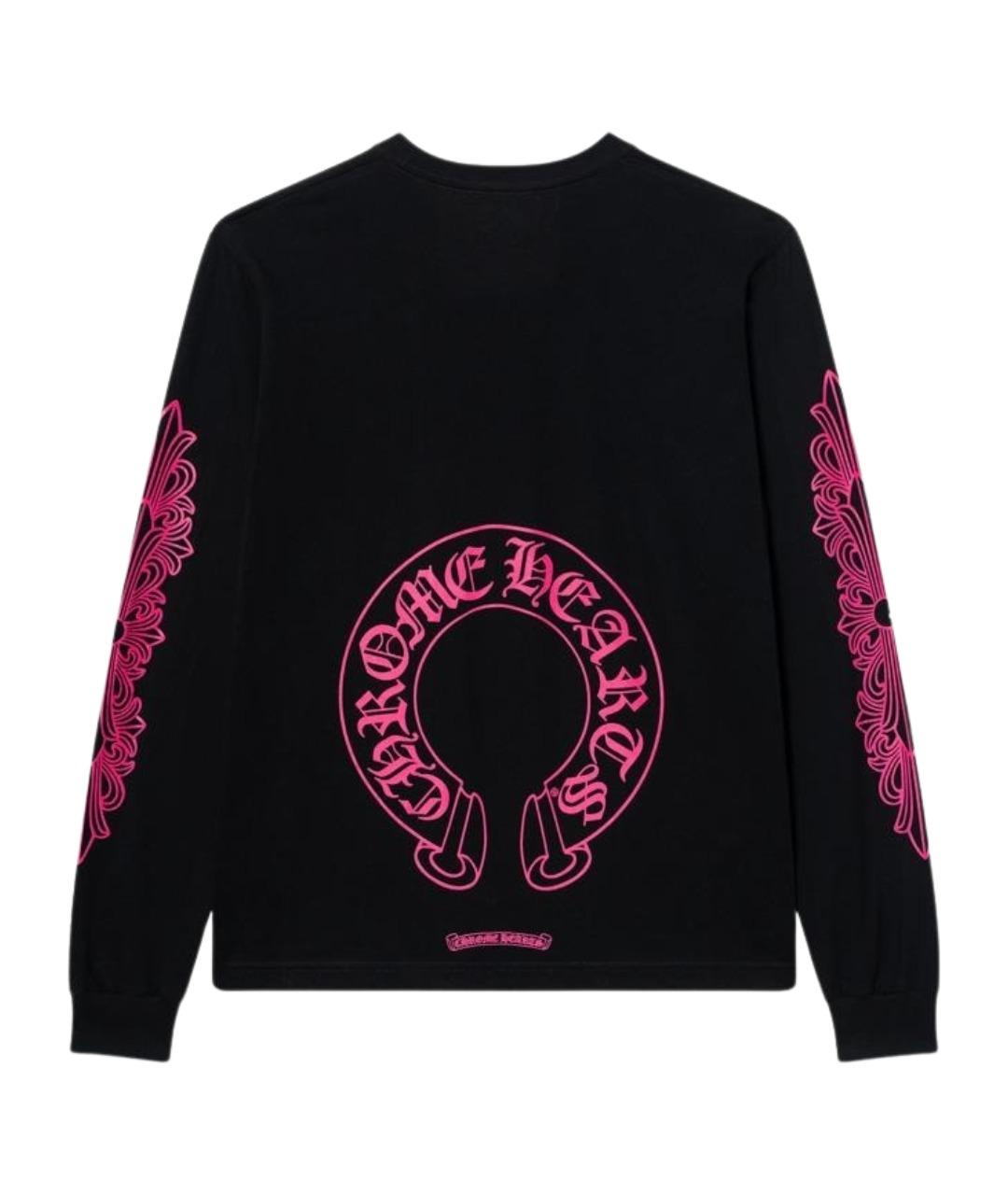 CHROME HEARTS Черная хлопковая футболка, фото 2