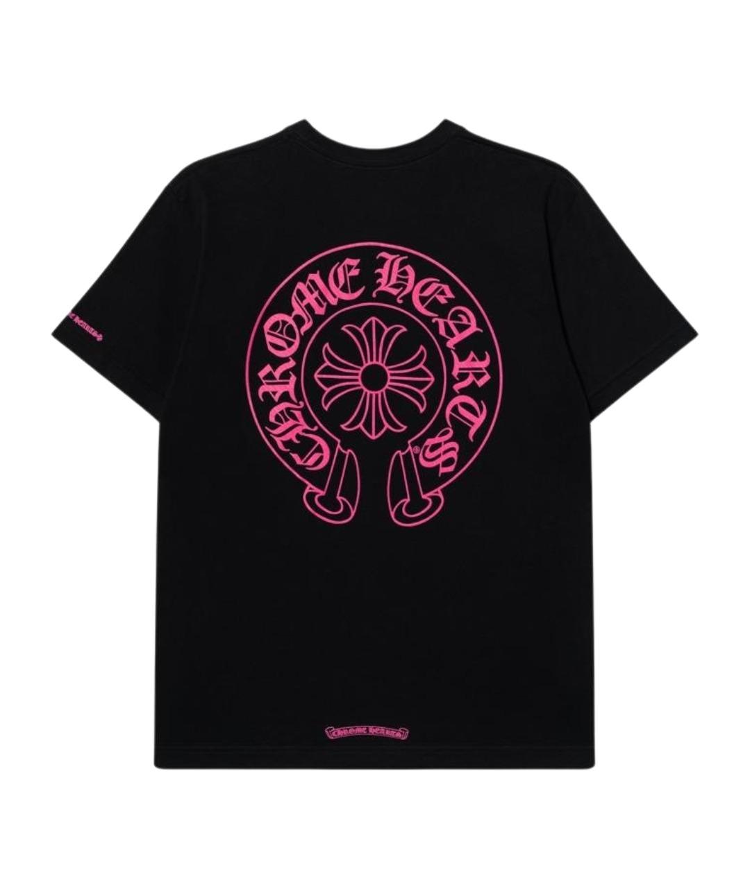 CHROME HEARTS Черная хлопковая футболка, фото 2