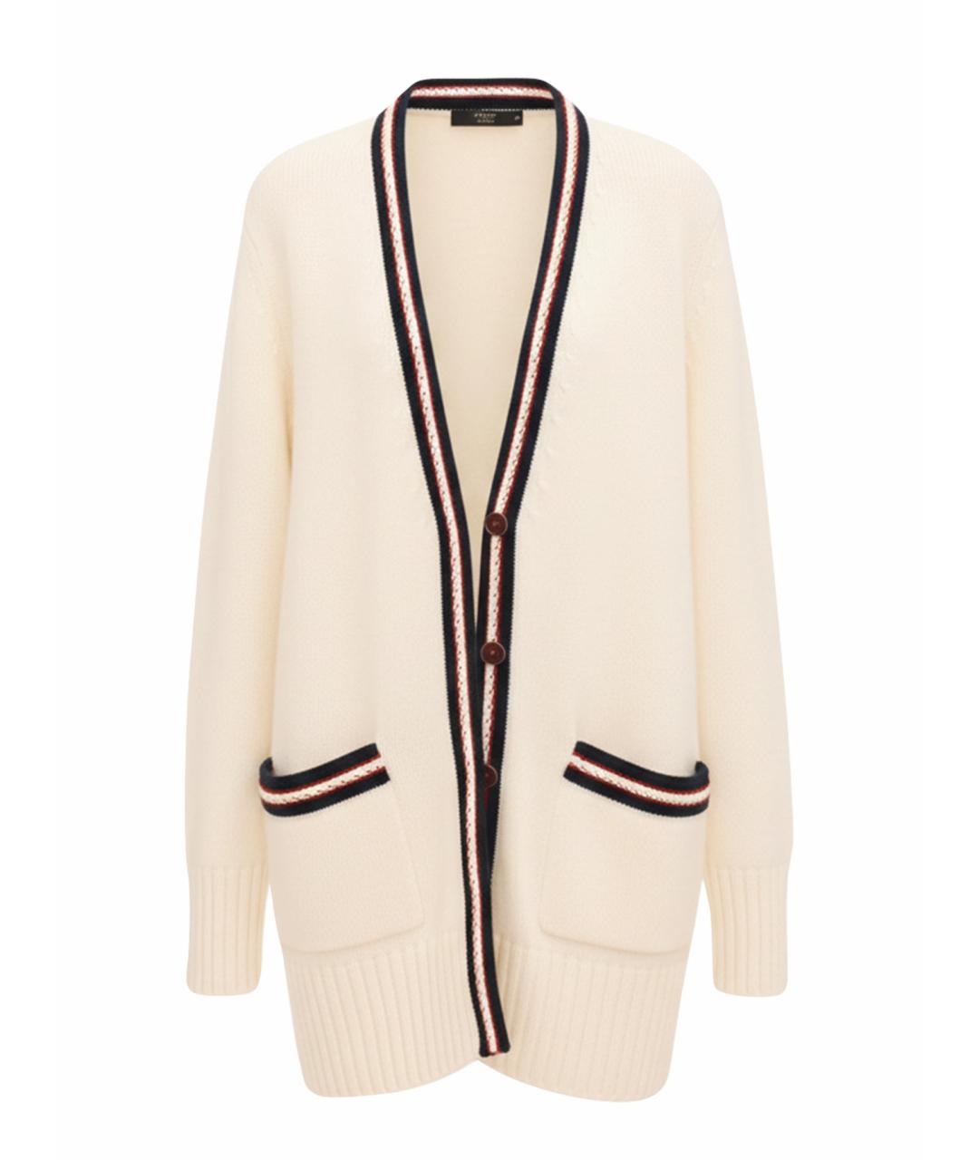 CHANEL Белый кашемировый кардиган, фото 1