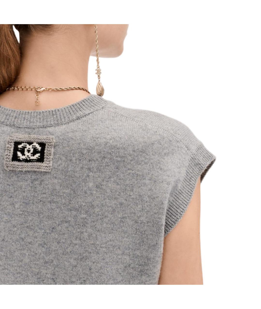 CHANEL Серая жилетка, фото 3