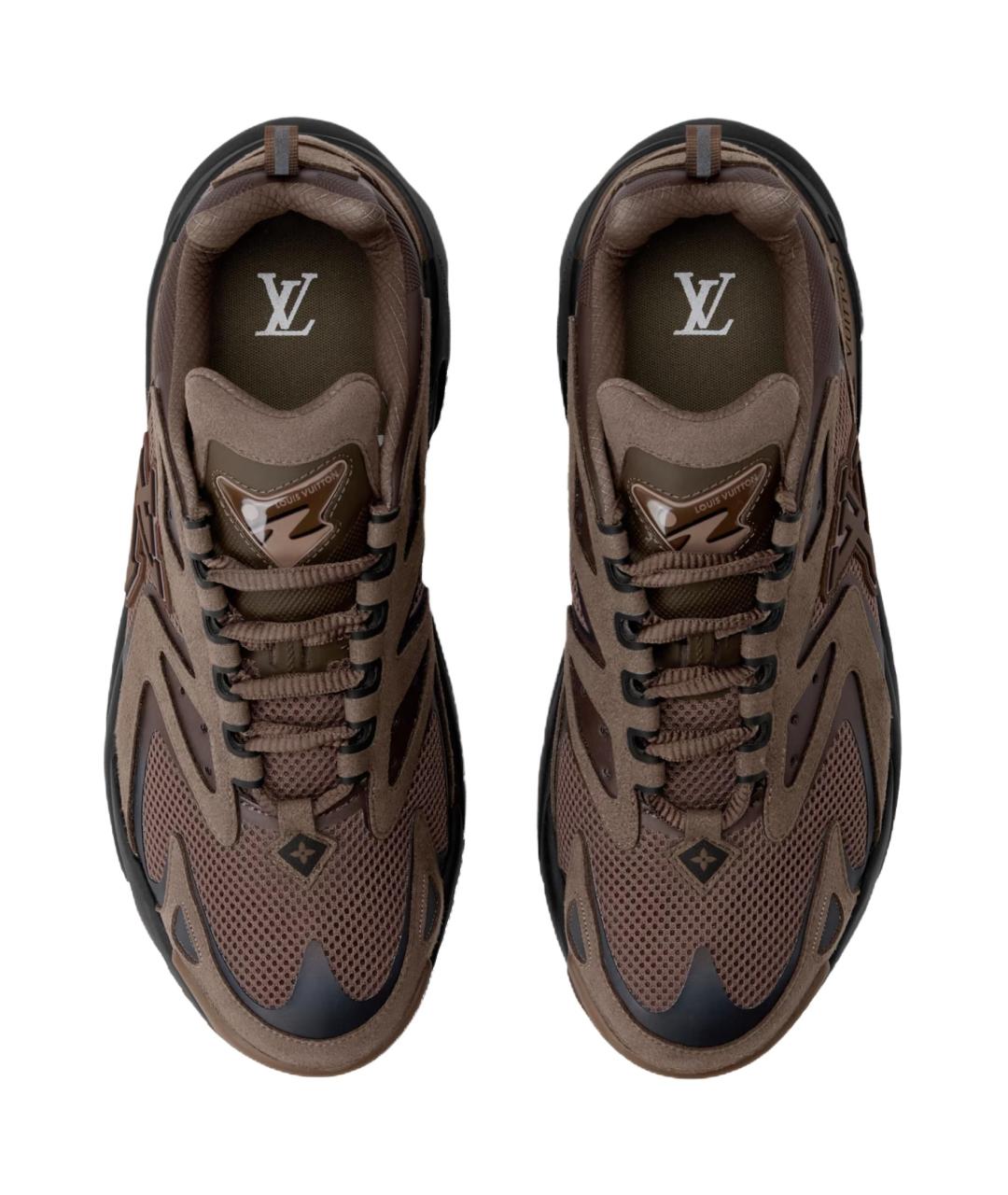 LOUIS VUITTON Коричневые высокие кроссовки / кеды, фото 4