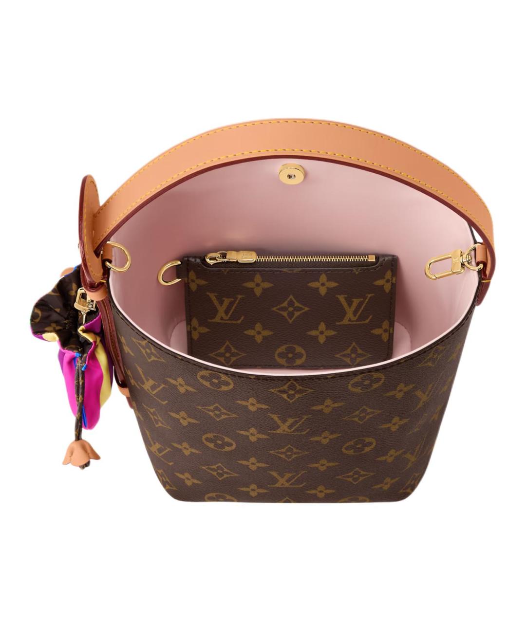 LOUIS VUITTON Коричневая сумка через плечо, фото 5