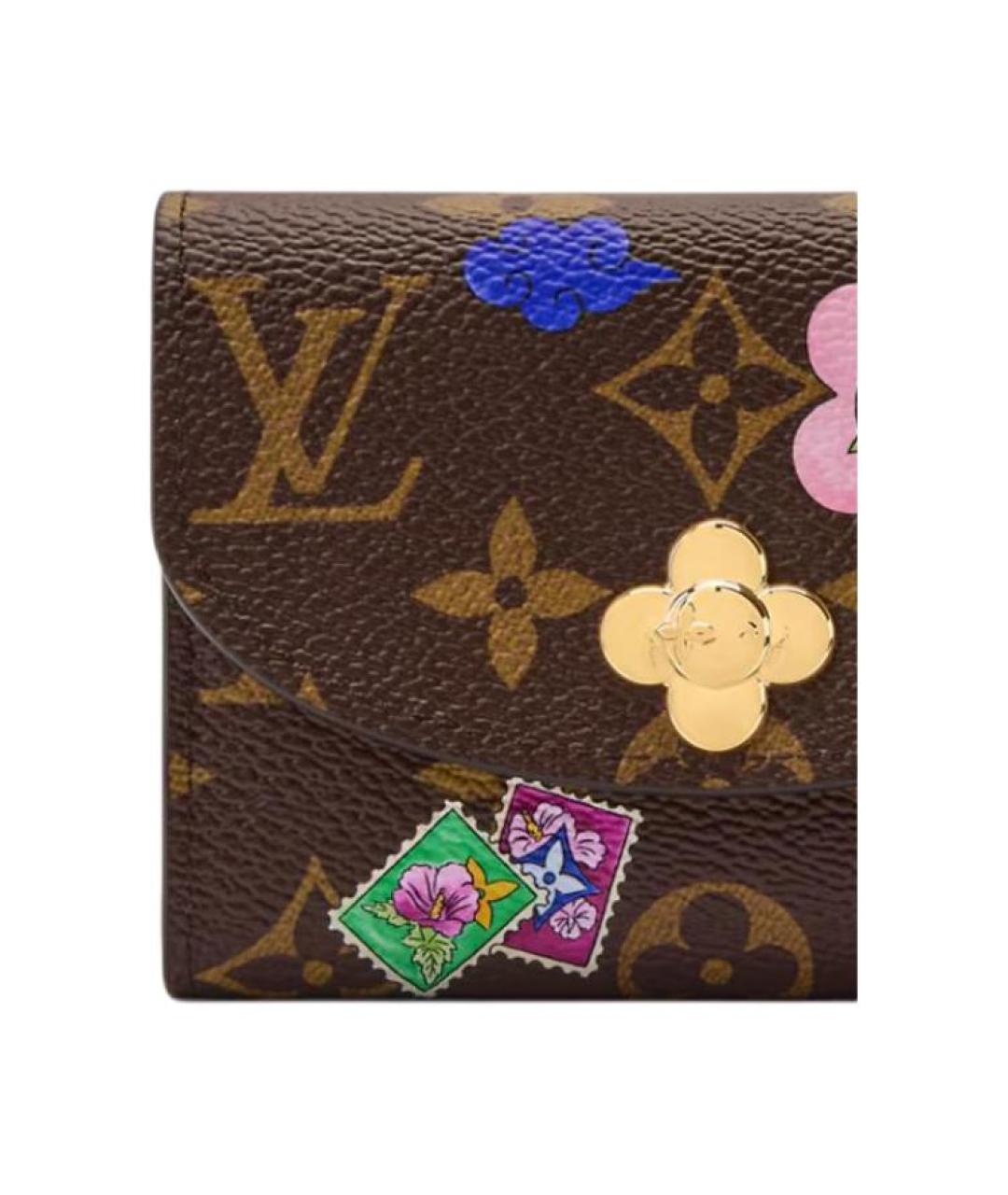 LOUIS VUITTON Коричневый кошелек, фото 5