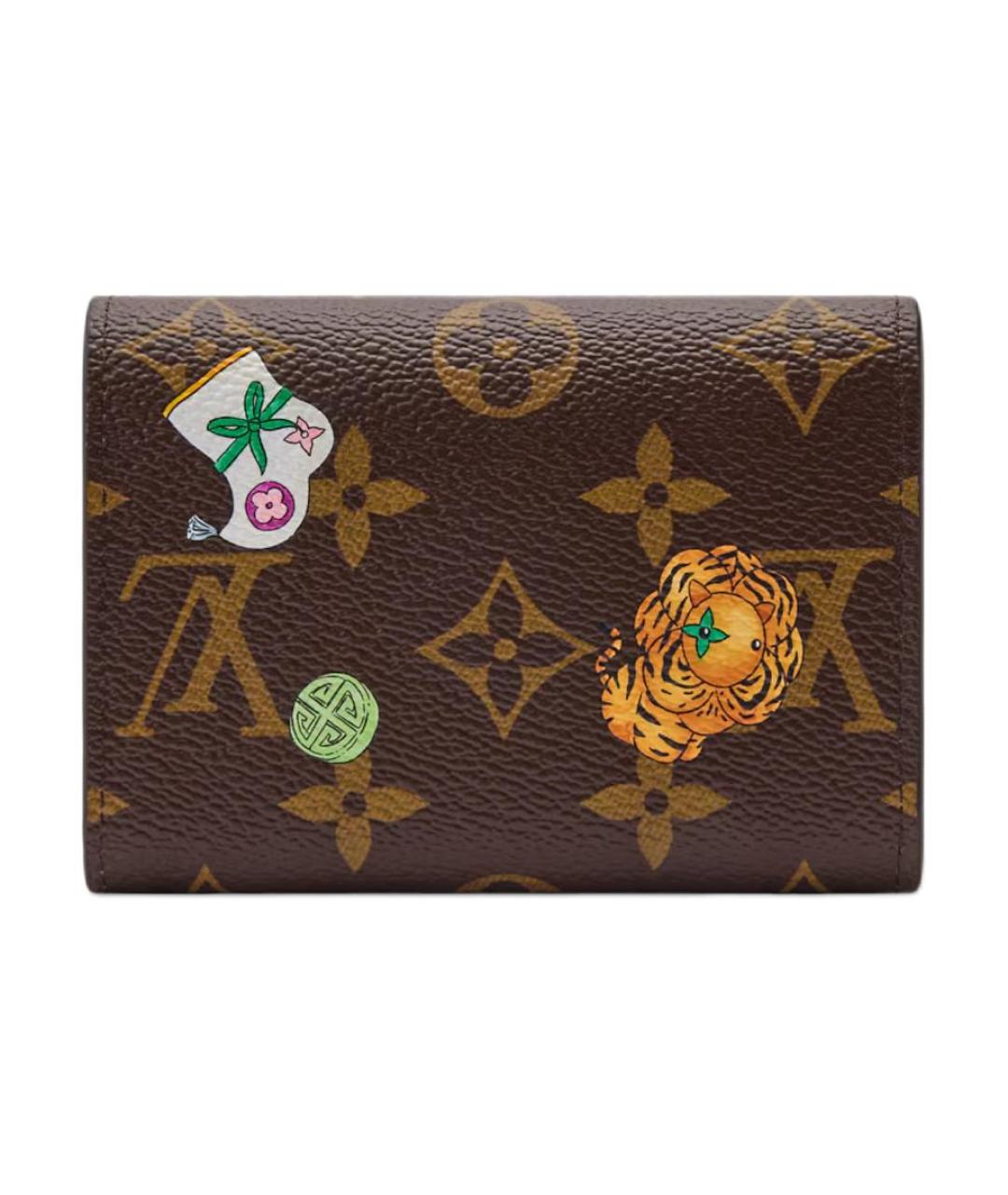 LOUIS VUITTON Коричневый кошелек, фото 3