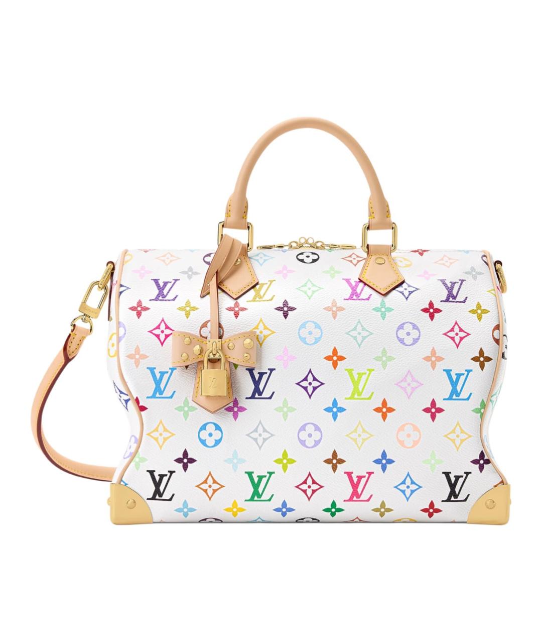 LOUIS VUITTON Белая сумка через плечо, фото 6