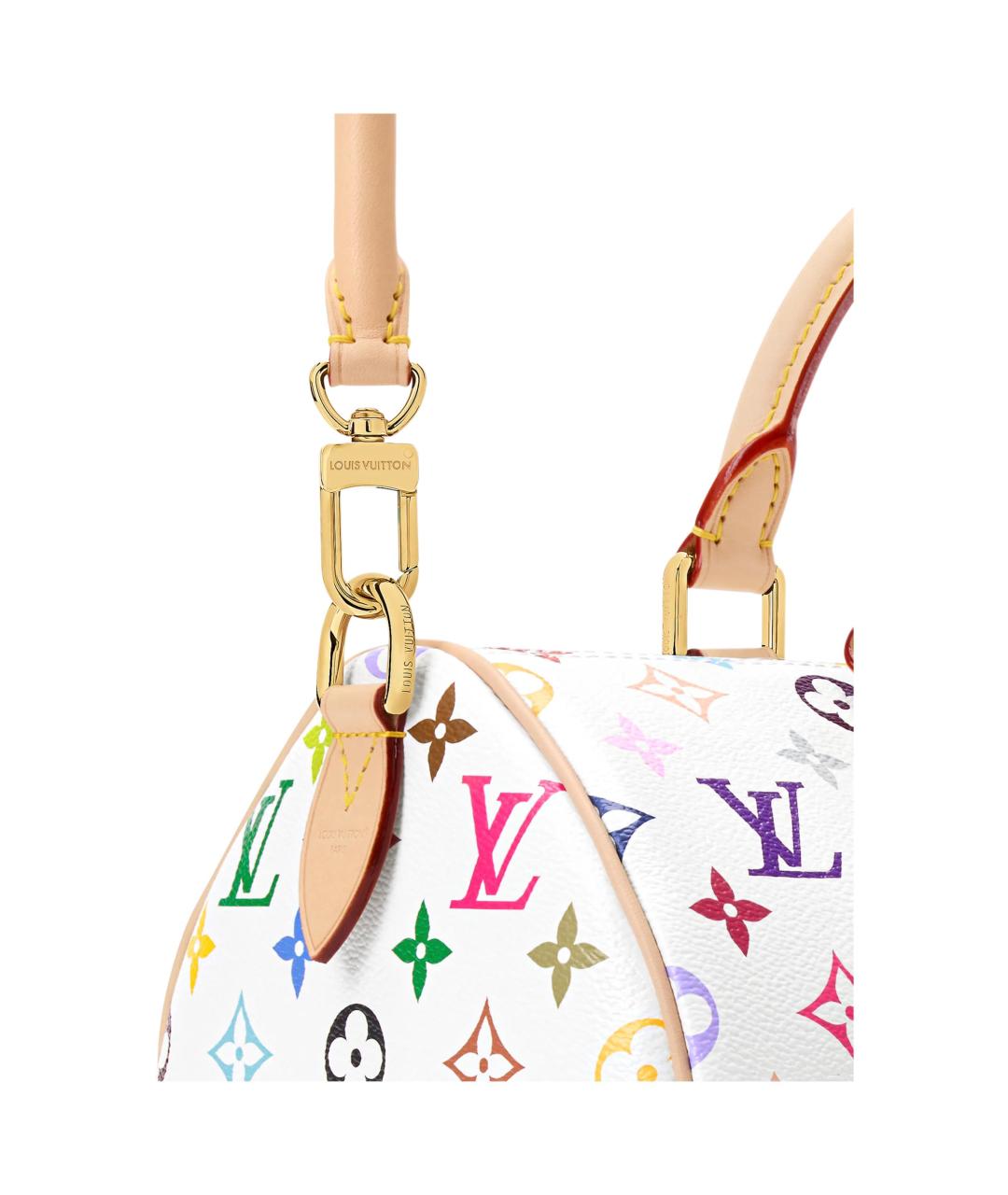 LOUIS VUITTON Белая сумка через плечо, фото 5